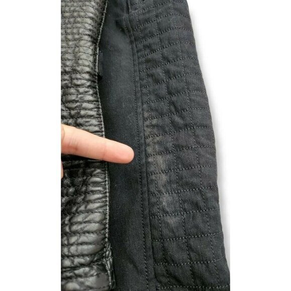 Harley Davidson Genuine Buffalo Hide Leather Full Zip Moto Jacket Black Women XL - Picture 8 of 9